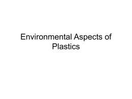 Environmental Aspects of Plastics