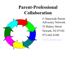 Parent-Professional Collaboration