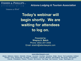 Today’s webinar will begin shortly. We are waiting for