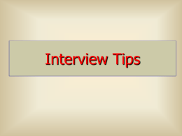 Interview Techniques - A-PLUS