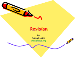 Revision - slasco.org