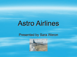 Astro Airlines - King's College