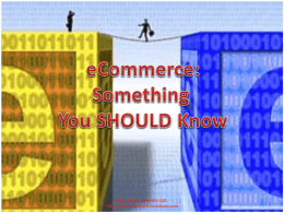 eCommerce: What you SHOULD know