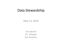 Data Stewardship - Stone Soup Fresno