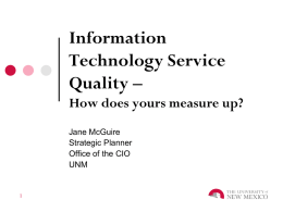Technical Service Quality - How do you measure up?