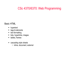 Basic HTML - Georgia State University