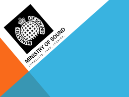 Ministry Of Sound - Staffordshire University