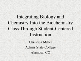 Using In-Class Activities in Biochemistry