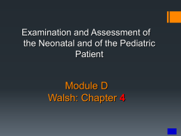 Examination and Assessment of the Neonate