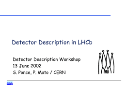 LHCb Detector Description