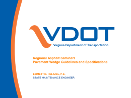 Safety Edge - Virginia Department of Transportation