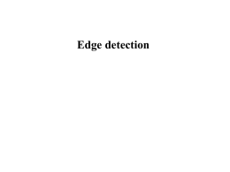 Edge detection - Politecnico di Milano