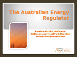 The Australian Energy Regulation