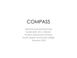 COMPASS - South Seattle Community College