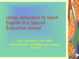 Teaching English using computers