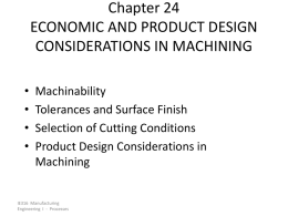 Chapter 24 ECONOMIC AND PRODUCT DESIGN CONSIDERATIONS …