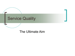Service Quality - Simmons College