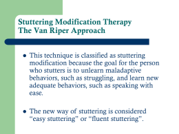 Stuttering Modification Therapy