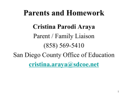 Parents and Homework