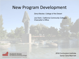 New Program Development