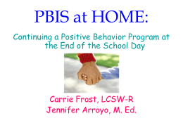 PBIS at HOME: - Newburgh Enlarged City School District