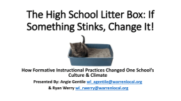 The High School Litter Box: If Something Stinks, Change It!