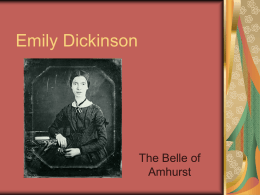 Emily Dickinson - FirstClass Login