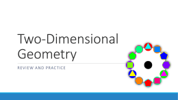 Two-Dimensional Geometry