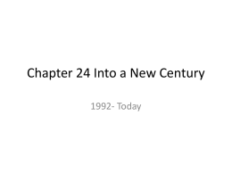 Chapter 24 Into a New Century