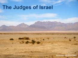 The Judges of Israel - LDSGospelDoctrine.net