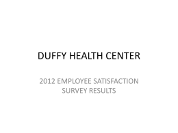 DUFFY HEALTH CENTER