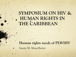 SYMPOSIUM ON HIV - Caribbean HIV