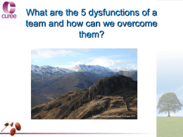 How to conquer team dysfunction