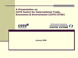 CUTS Centre for International Trade, Economics & Environment