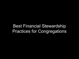 Best Stewardship Practices’ Presentation