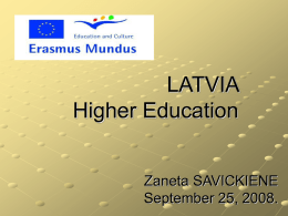Lithuanian System of Education: credentials