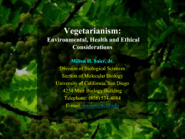 Vegetarianism: Health and Environmental Benefits