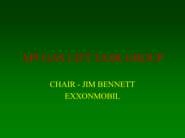 API GAS LIFT TASK GROUP - ALRDC - Home