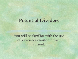 Potential Dividers