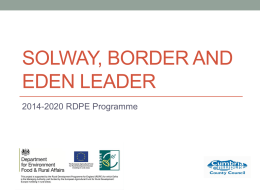 Solway, Border and Eden LEADER