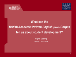 An investigation of genres of assessed writing in British HE
