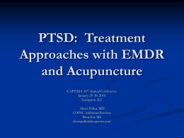 PTSD: Treatment Approaches with EMDR and Acupuncture