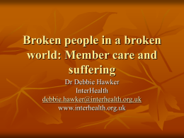 Broken people in a broken world