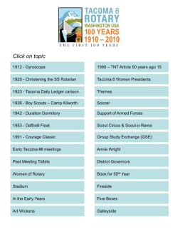 1920 - Christening the SS Rotarian 1923 &ndash; Tacoma Daily