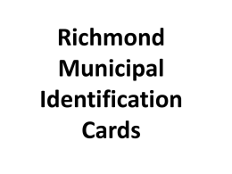 Richmond Municipal ID - Richmond Progressive Alliance