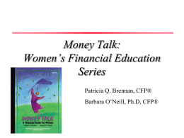 Money Talk: A Financial Class Series For Women