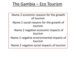 The Gambia – Eco Tourism