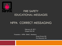 Fire Safety Ecucational Messsages