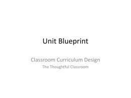 Unit Blueprint