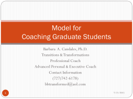 Transformative Coaching for College Students